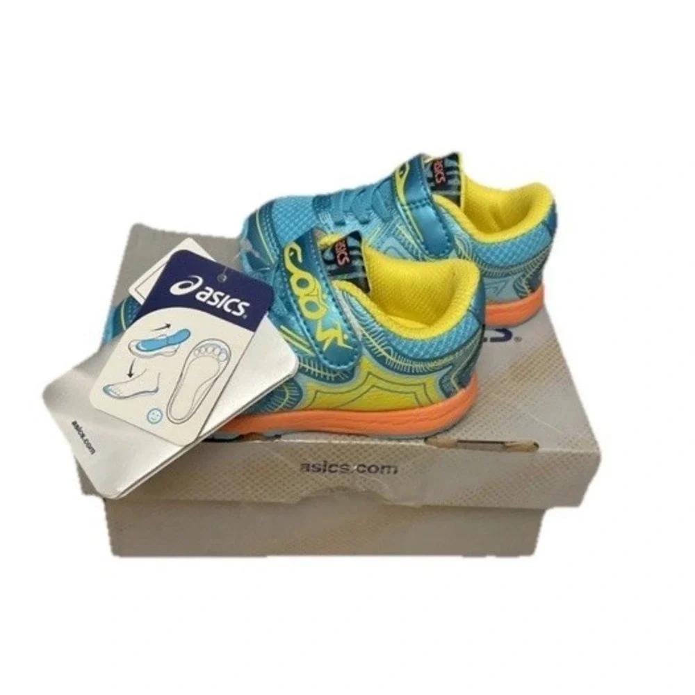 Asics Toddler Leather Noosa TS Athletic Shoes Size K5 Multi Color‎ New